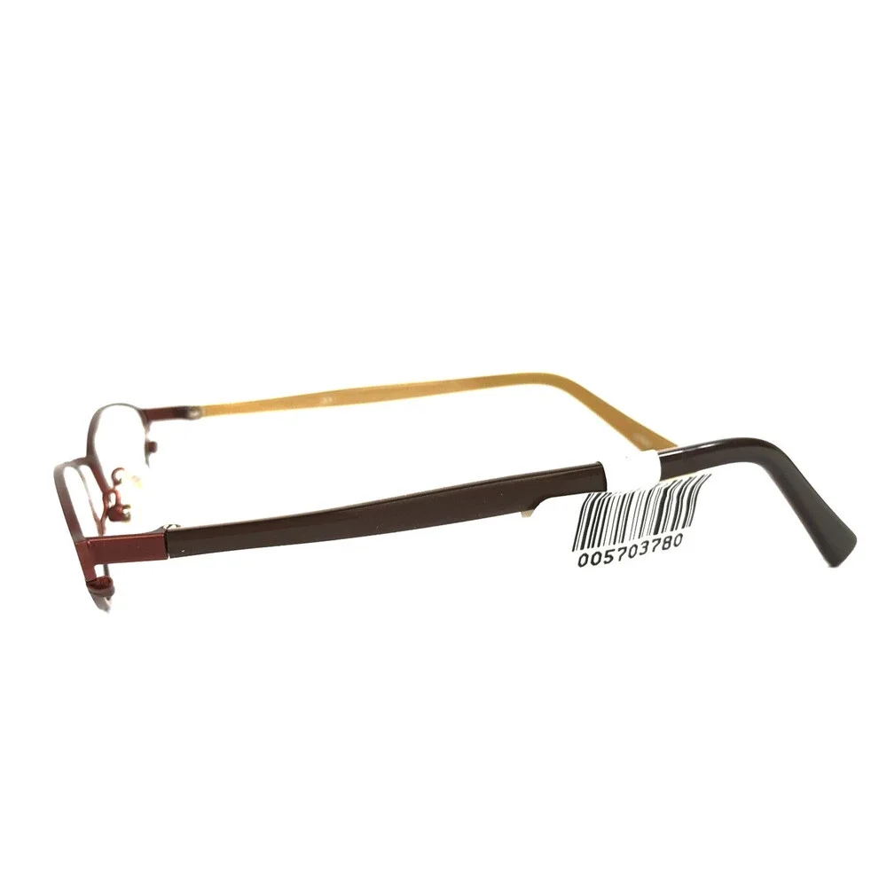 ogi Petite Eyeglasses Frames 9018 COL. 61 Brown Gold Cat Eye Full Rim 50-19-135